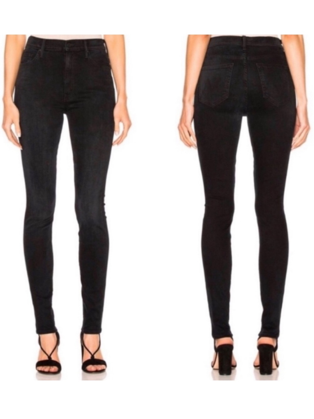 MOTHER High-Rise Black Women’s Skinny Jeans